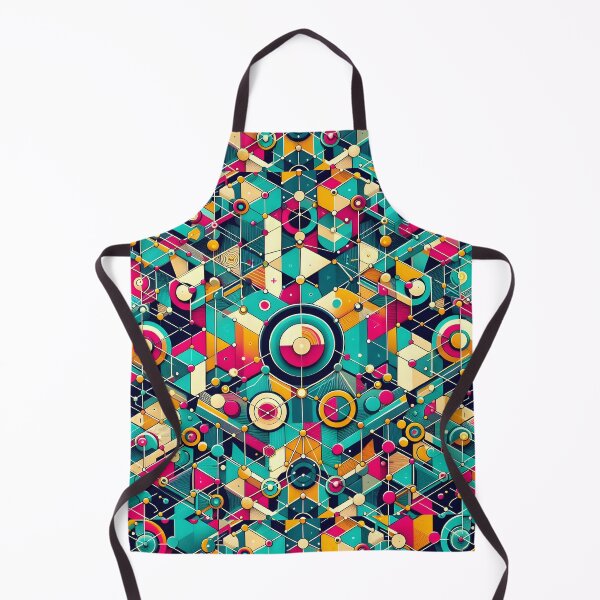 Item preview, Vibrant Geometric Network Abstract Pattern Art designed and sold by Apex Designs.