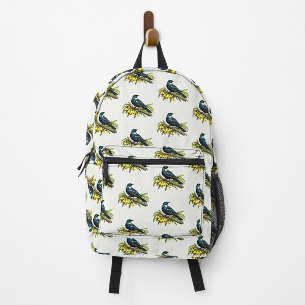 Item preview, Tui Bird Perched on a Yellow Kowhai Branch designed and sold by kornkobart.