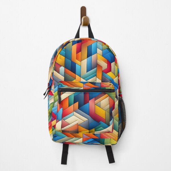 Item preview, Colorful Geometric Abstract Isometric Pattern Art designed and sold by Apex Designs.