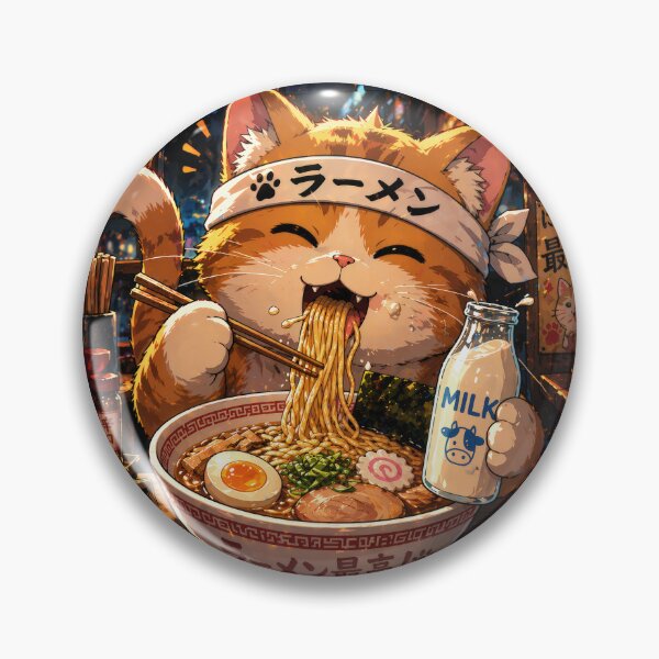 Item preview, The Neko Ramen Eater designed and sold by Geralthewhite.