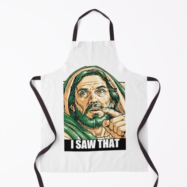 Item preview, Intense Stare I Saw That Jesus Green Background designed and sold by Piotrek0001.