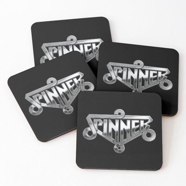 Item preview, Blade Runner Spinner logo in chrome designed and sold by The Common Tee.