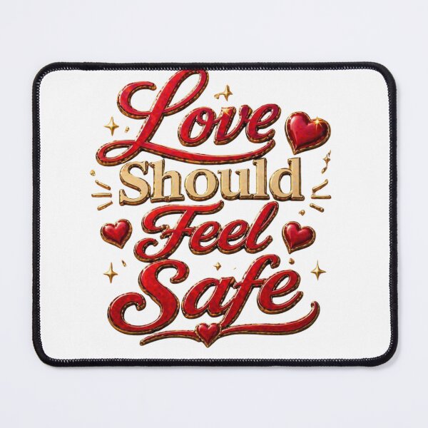 Item preview, Love Should Feel Safe Relationship Quote designed and sold by JagrDesigns.