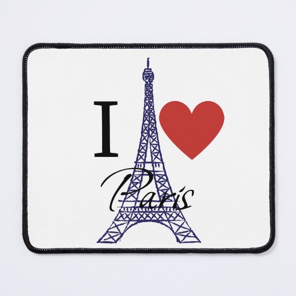Item preview, Paris with Eiffel tower and red heart designed and sold by MiraAmiStudio.