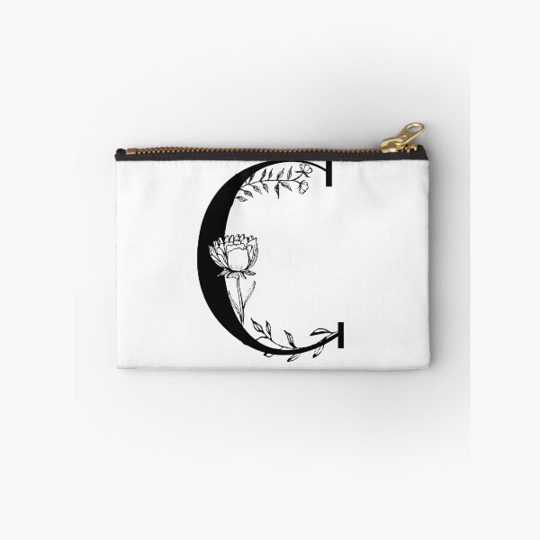 Artikelvorschau, Blumengarten Schwarz Initial C entworfen und verkauft von CMDesignonline.