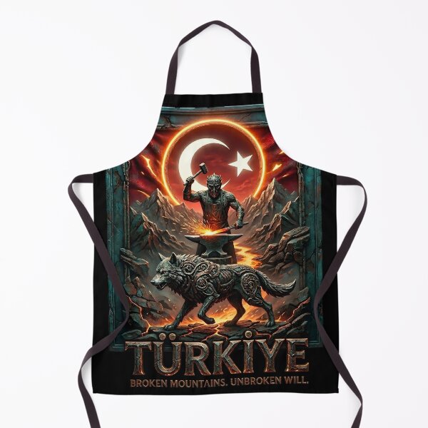 Item preview, Epic Turkish Blacksmith with Wolf and Mountains designed and sold by VoidAnimeStudio.
