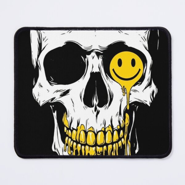 Item preview, Skull with dripping smiley face designed and sold by LoneTide.