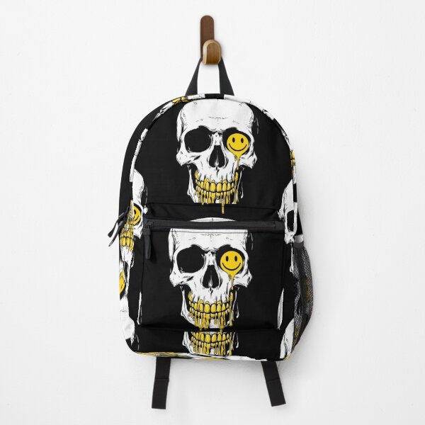 Item preview, Skull with dripping smiley face  designed and sold by LoneTide.