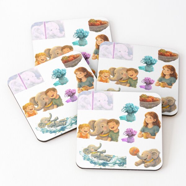 Item preview, Ellie the Elephant Market Sticker Sheet designed and sold by Christina Lumenara.