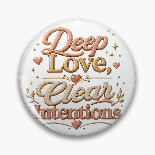Item preview, Deep Love Clean Intentions Relationship Quote designed and sold by JagrDesigns.