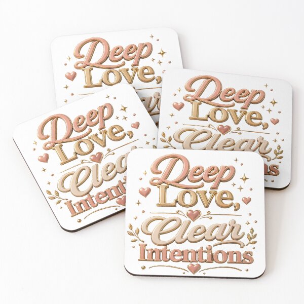 Item preview, Deep Love Clean Intentions Relationship Quote designed and sold by JagrDesigns.