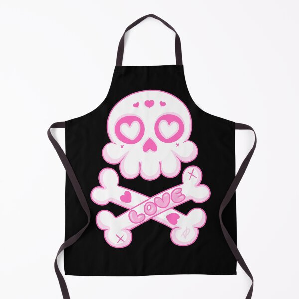 Item preview, Kawaii Skull Love – Cute Goth Heart Eyes Design designed and sold by VooDudeDesigns.