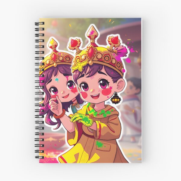 Item preview, Holi Crown Kids Sticker   designed and sold by Teewave-Ashish.