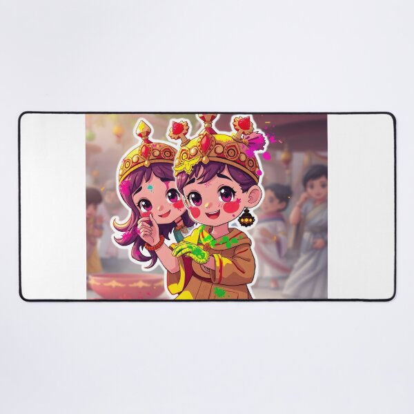 Item preview, Holi Crown Kids Sticker designed and sold by Teewave-Ashish.