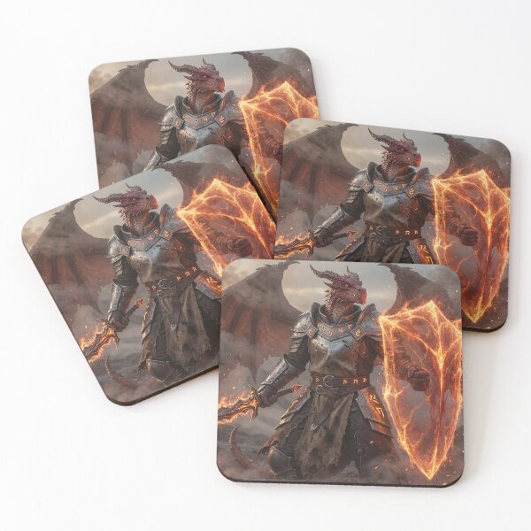Item preview, Dracthyr Pyromancer Visage - Blazing Dragonfire Fantasy designed and sold by InspirAI.