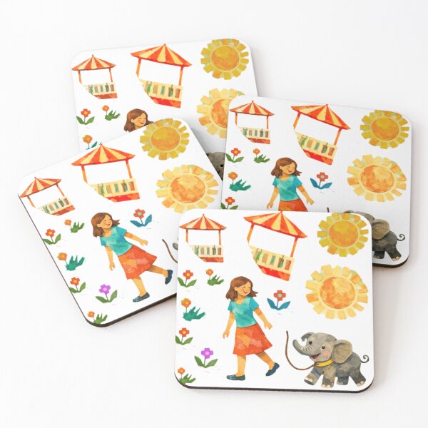 Item preview, Ellie the Elephant Market Sticker Sheet designed and sold by Christina Lumenara.