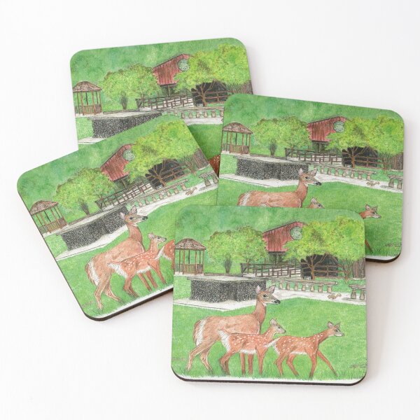Item preview, Deer in Humiston Woods designed and sold by LisaGreenStudioLLC.