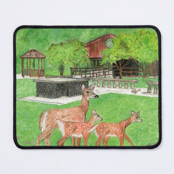 Item preview, Deer in Humiston Woods designed and sold by LisaGreenStudioLLC.