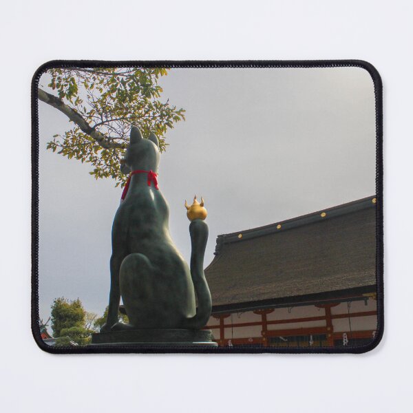 Item preview, Cat Statue at Fushimi Inari-taisha designed and sold by meghan-98.