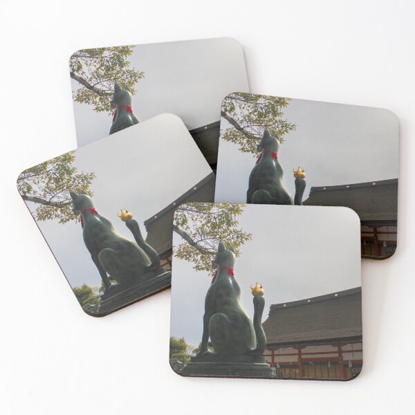 Item preview, Cat Statue at Fushimi Inari-taisha designed and sold by meghan-98.