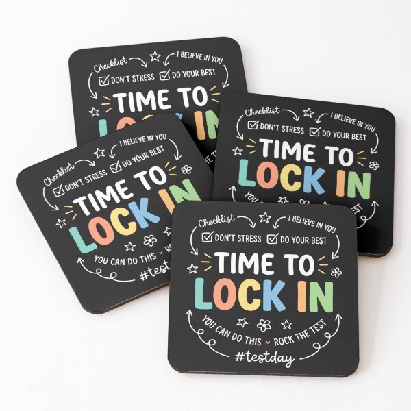 Item preview, Time To Lock In Test Day Motivation designed and sold by FreshVibe Prints.