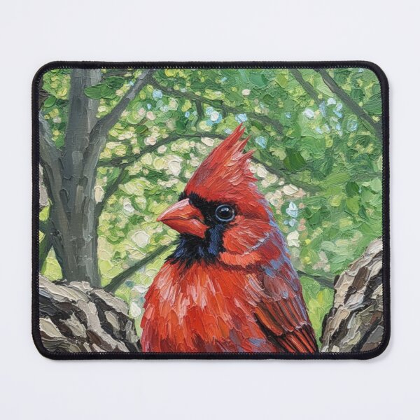 Item preview, Red Cardinal Sitting For A Photo designed and sold by DDLeach.