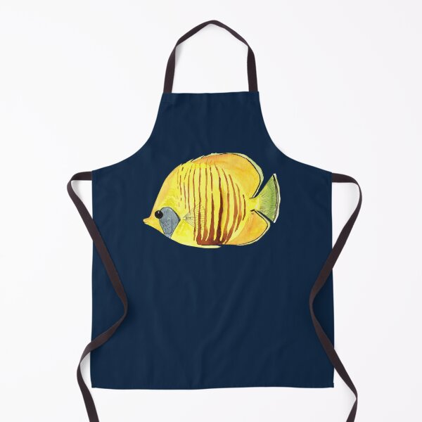 Item preview, MASKED BUTTERFLYFISH - Chaetodon semilarvatus designed and sold by BEATRIZ ABAITUA.