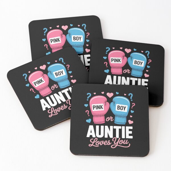 Item preview, pink or blue auntie loves you  designed and sold by jkrphoto.
