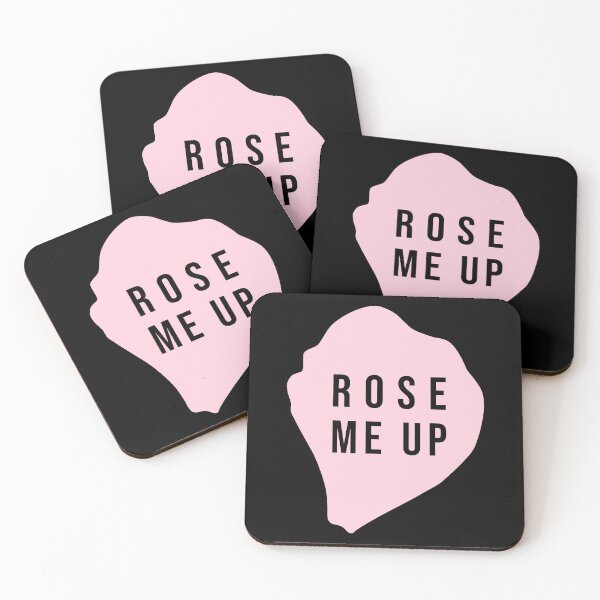 Item preview, Rose Me Up Minimalist Pink Petal Quote designed and sold by LekkieStudioArt.