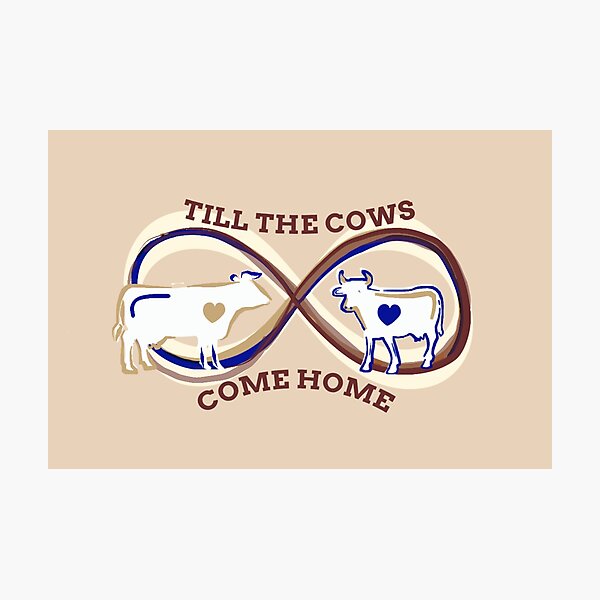Item preview, Till The Cows Come Home - Infinity Cow Couple Art designed and sold by ChiaraPagani.