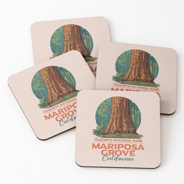 Item preview, Mariposa Grove Yosemite Giant Sequoia Vintage Nature Art designed and sold by LinaValearte.