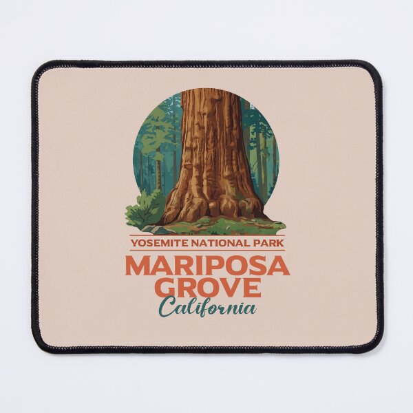Item preview, Mariposa Grove Yosemite Giant Sequoia Vintage Nature Art designed and sold by LinaValearte.