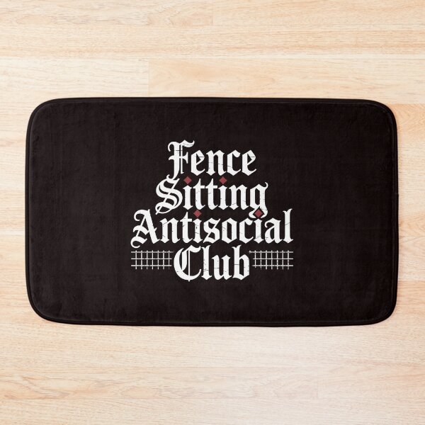 Item preview, Fence Sitting Antisocial Club – Antisocial Humor Introvert designed and sold by Redgiant87x.