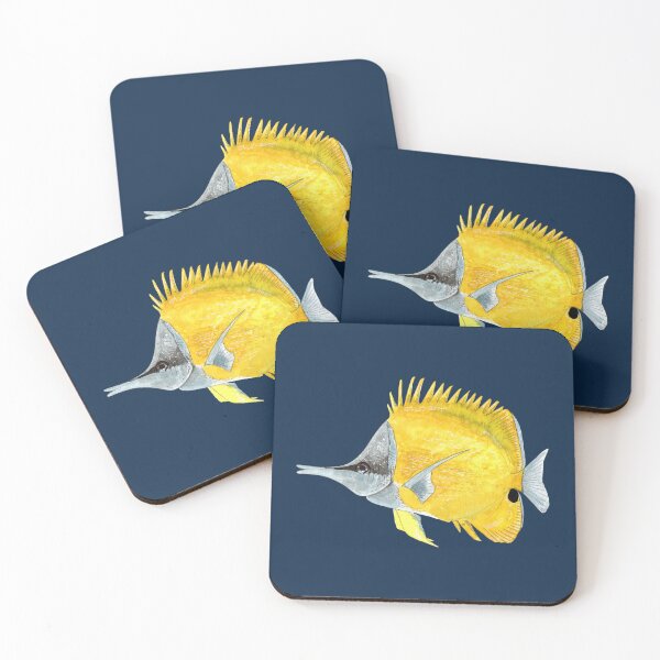Item preview, YELLOW LONGNOSE BUTTERFLYFISH-Forcipiger flavissimus designed and sold by BEATRIZ ABAITUA.