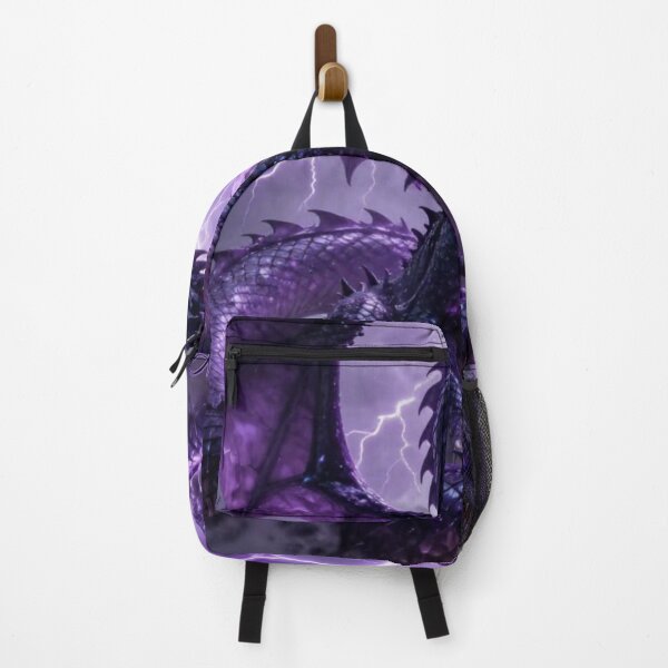 Item preview, The Purple Dragon (Lightning) designed and sold by Gothikrose AI Prints.