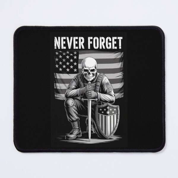 Item preview, Never Forget Tactical Skeleton Memorial Art designed and sold by OldGloryForge.