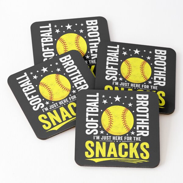 Item preview, Softball Brother Just Here For Snacks designed and sold by FreshVibe Prints.