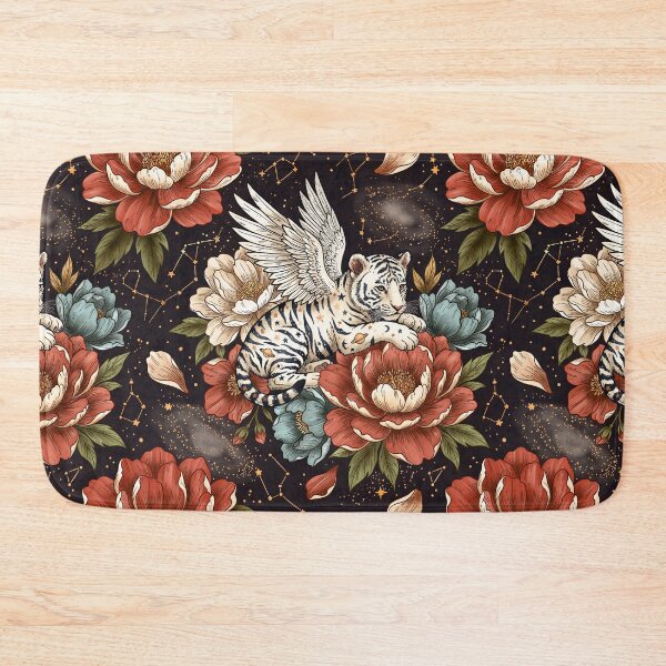 Item preview, Celestial Tigers and Peonies designed and sold by mmartabc.