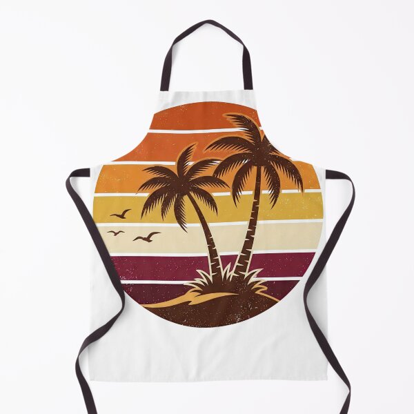 Item preview, Retro Palm Tree Sunset – Vintage Tropical Beach Design designed and sold by JA World - Art & Design.