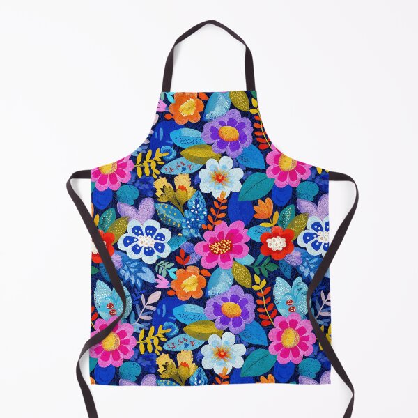 Item preview, Folk Art Floral Vibrant Blue And Pink Designs designed and sold by DEC02.