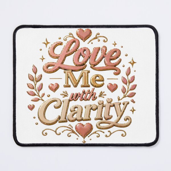 Item preview, Love Me With Clarity Relationship Quote designed and sold by JagrDesigns.