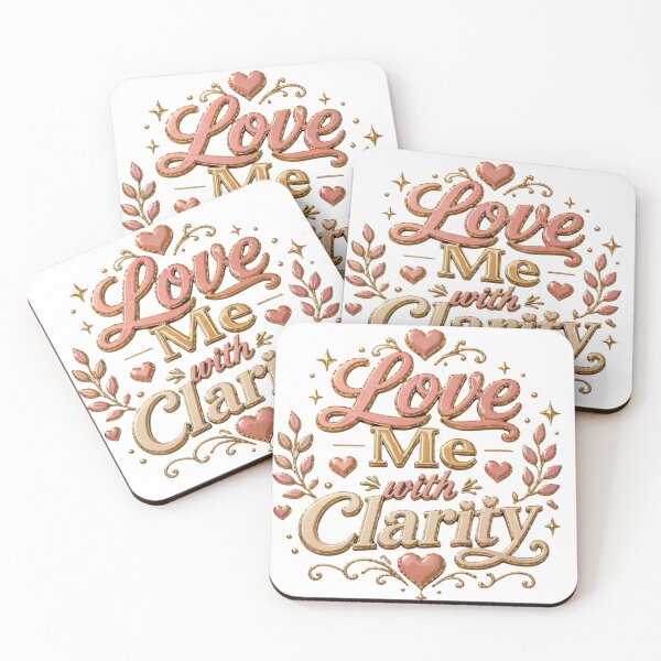 Item preview, Love Me With Clarity Relationship Quote designed and sold by JagrDesigns.