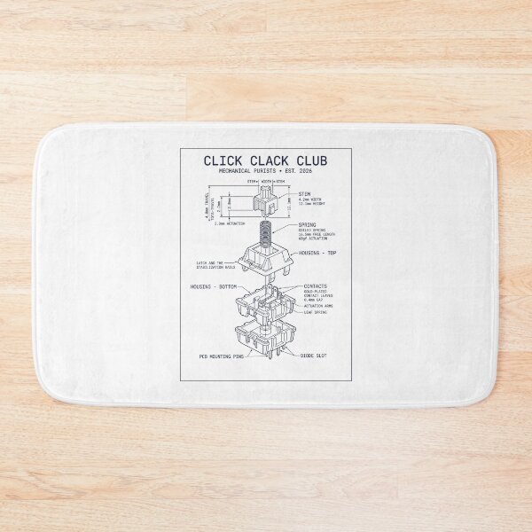Item preview, Click Clack Club Mechanical Keyboard Blueprint 2026 designed and sold by FlamaC.
