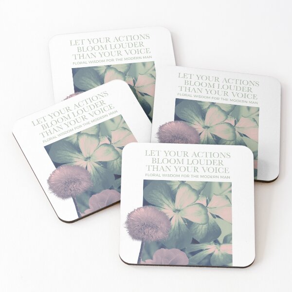 Item preview, LET YOUR ACTIONS BLOOM LOUDER THAN YOUR VOICE designed and sold by WISDOMheartsMX.