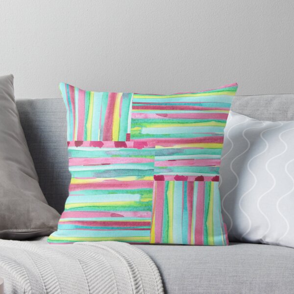 Item preview, Multicolored bright stripes watercolor designed and sold by ANVivid.