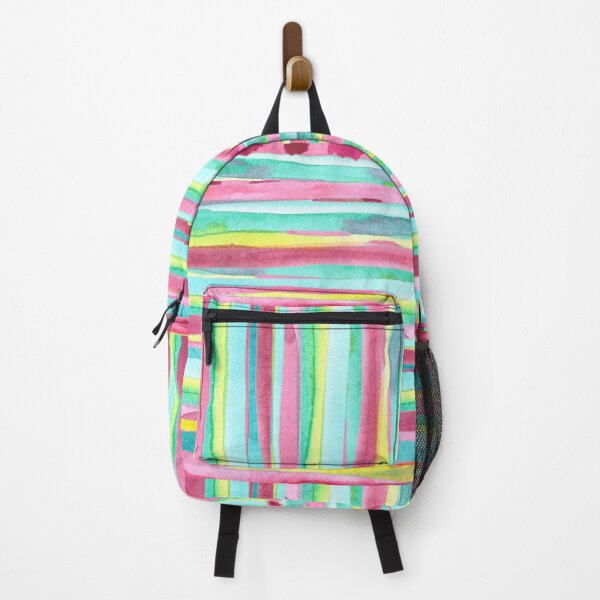 Item preview, Multicolored bright stripes watercolor designed and sold by ANVivid.