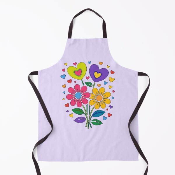 Item preview, Retro 70s Floral Heart Bouquet - Vibrant Pop Art Garden designed and sold by DeeLulu.