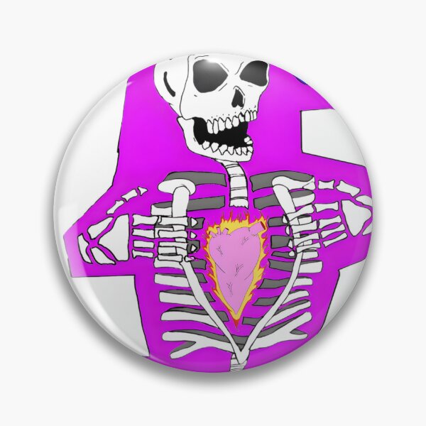 Item preview, Burning Ribcage Skeleton Love Graphic designed and sold by tsunoi.