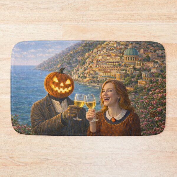 Item preview, Headless Horseman Coastal Romance – Halloween Fantasy Art designed and sold by TheHorsemanRidesAgain.