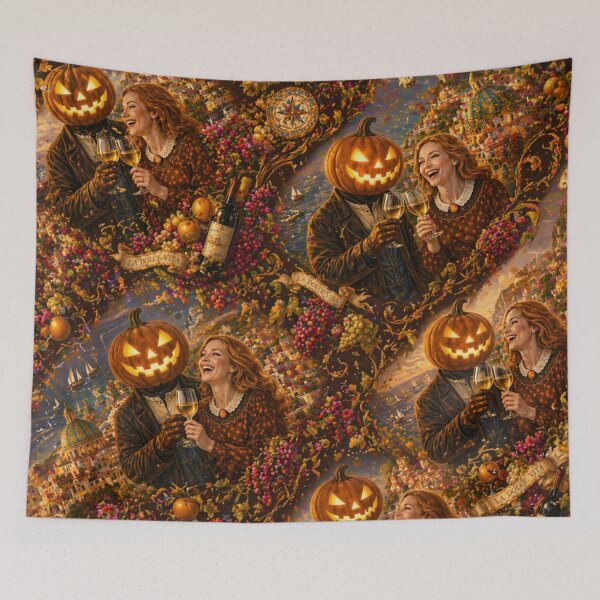 Item preview, Headless Horseman Coastal Romance – Halloween Fantasy Art designed and sold by TheHorsemanRidesAgain.
